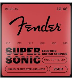 Fender Super 250 String Set - 250R (010/046) - Nickel-Plated Steel - Ball Ends
