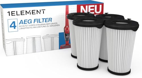 4 Filter für AEG Staubsauger CX7, CX7-2 & QX8 – Akkusauger | Ersetzt AEF150 · für CX7-2-35WR, CX7-2-45AN, QX8-1-45CR · Filterset für Akku-Staubsauger
