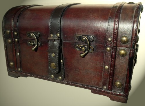 SESCO Schatzkiste Piratentruhe Geschenk Box Größe 34x24x21
