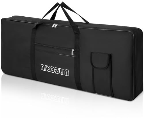 AKOZLIN Tragbare Tastatur-Tasche,61 Tasten,100 x 14 x 40cm | Tragbar, Gigbag für elektrische Klaviertastatur