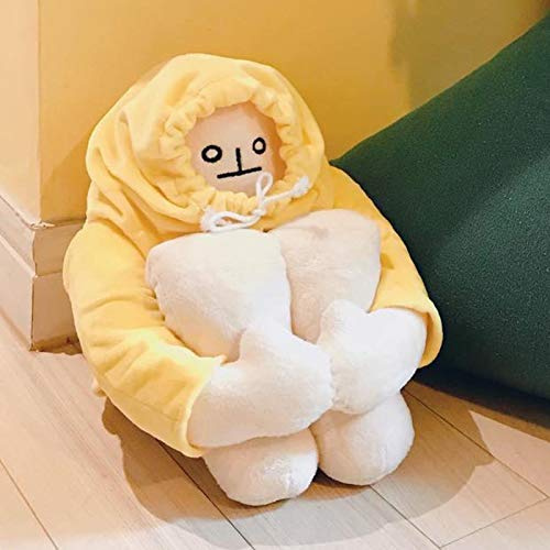 Bsomam Plüsch-Bananenmann,-Spielzeug, Stoffpuppe mit Magnet, lustige Mannpuppe, Dekompressionsspielzeug, Geburtstagsgeschenk