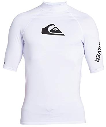 Quiksilver All Time - Kurzärmliger Rashguard mit UPF 50 für Männer Weiß
