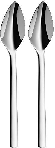 WMF Nuova Grapefruitbesteck Set 2-teilig, Grapefruitlöffel 16 cm, Löffel mit Zacken, Cromargan Edelstahl poliert spülmaschinengeeignet