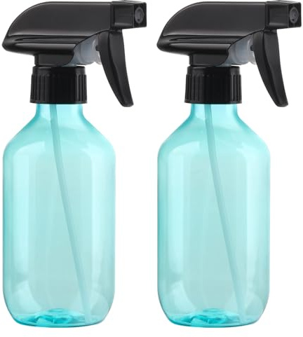 Kunststoff Zerstäuber Sprühflaschen,2 Stücke 300ml Nachfüllbar Wasser Sprühflaschen für Pflanzen,Garten,Haustier-Reinigung,Friseur,Autopflege Trigger-Leere Sprühflaschen