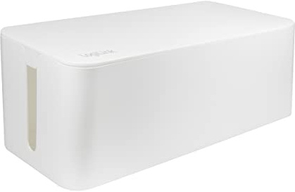 LogiLink KAB0063 - Kabelbox groß (407 x 157 x 133,5 mm), weiß