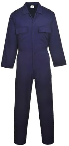 Portwest S999 Herren Euro-Arbeitskleidung Polycotton Overall Arbeitsanzug Navy, L