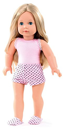 Götz 1490365 Precious Day Girls Jessica Girl to Dress Puppe – 46 cm große Stehpuppe, Blonde Lange Haare, Blaue Schlafaugen – 4 teiliges Set
