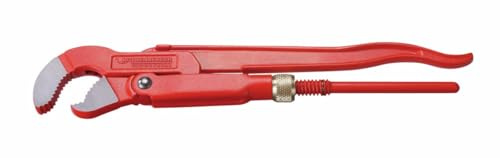 Rothenberger Industrial Eckrohrzange 45° | Ø 1 / 33 mm, Länge: 320 mm / 12 | Chrom-Vanadium-Stahl | S-förmiges Maul 070656E