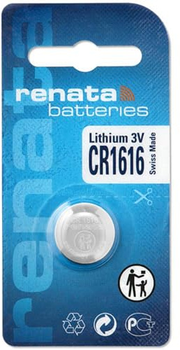 2 x Renata CR1616 Swiss Made 50mAh Batterien Zelle Münze Schaltfläche Watch 3V-Lithium-Batterie