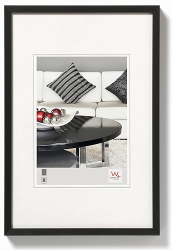 walther design Bilderrahmen schwarz 30 x 40 cm Aluminium Chair Alurahmen AJ040B