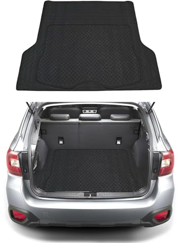 Susy Shop Universal Gummi Kofferraummatte, zuschneidbar entlang der vorgestanzten Linien, Maße 142 x 111 cm