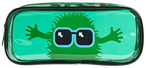 Tinc Schwarze transparente PVC-Schulmäppchen | Reise- und Kosmetiktasche