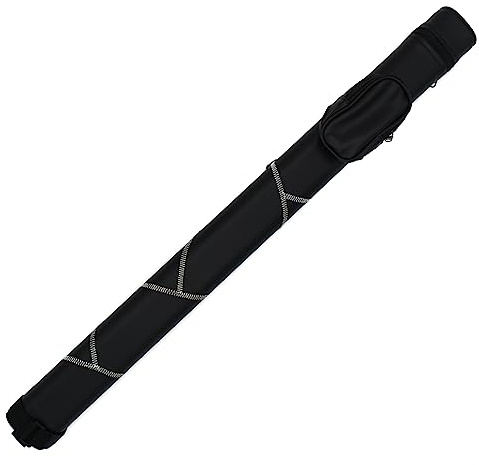 BILMAG Billard Pool Queue Köcher Tasche Queueköcher, Cue Player II Schwarz - Weiß, 1/1, 82 cm (Nr.6)