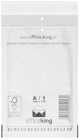 verpacking 100 Luftpolstertaschen weiß A1 Größe 120x175mm DIN A6 Luftpolsterversandumschläge Luftpolsterversandtaschen - Dokumententasche Warenversandtasche Versandumschlag Polsterumschlag Umschläge