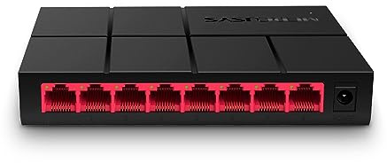 Mercusys MS108G 8-Ports Gigabit Netzwerk Switch, LAN Switch Ethernet Splitter, Plug-and-Play, Unmanaged, Lüfterlos