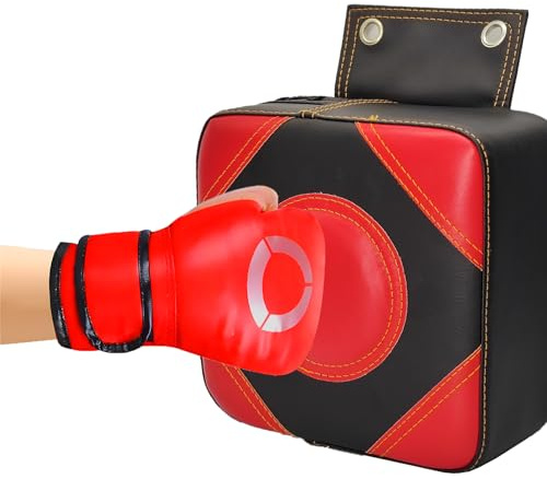 lcvtos Wand-Schlagpolster Boxen, Boxen Training PU Schlagpolster, Elastischer Schwamm, Fokus-Zielpolster, für Fitnessstudio, Boxtraining, Haushalt