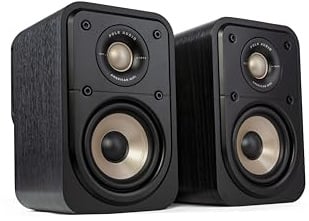 Polk Audio Signature Elite ES10 hochauflösende Surroundlautsprecher fürs Heimkino, Stereo Lautsprecher, Satelliten-Lautsprecher, HiFi, Hi-Res Zertifiziert, kompatibel mit Dolby Atmos und DTS:X (Paar)