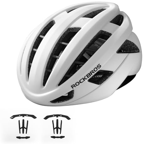 ROCKBROS Fahrradhelm Integrierter Radhelm, Leichter Rennradhelm