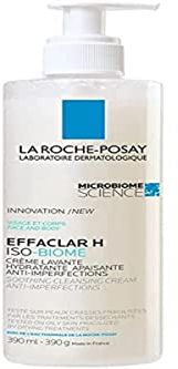 La Roche-Posay Effaclar H Iso-Biome beruhigende Reinigungscreme bei austrocknender Akne-Behandlung, 390 ml Creme