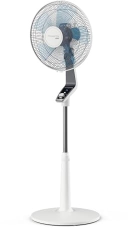 Rowenta Turbo Silence Standventilator, 45 dB(A), 72 m³/min Luftstrom, 4 Geschwindigkeiten, Silent Night & Turbo Boost, 120° Oszillation, Höhenverstellbar, VU5640