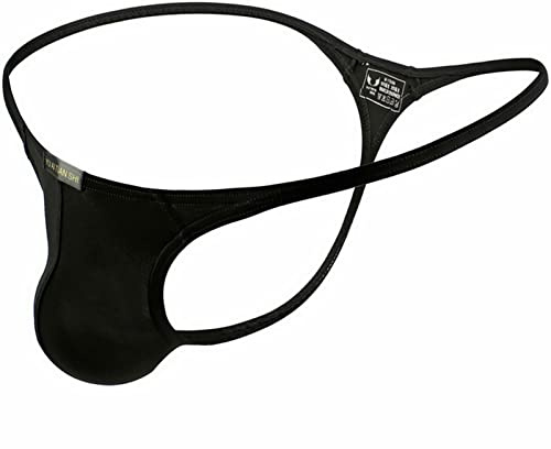 Faringoto Herren-Stringtangas und G-Strings, Unterwäsche, niedrige Leibhöhe, einfarbig, S-XXL