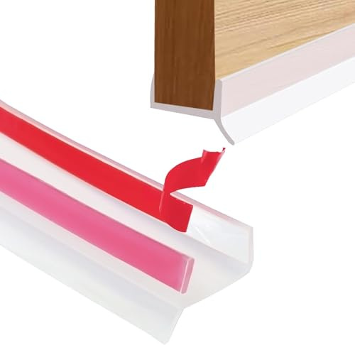 Sockelleiste Küche Sockelprofil Dichtung, Hohe Elastizitä Silikonkautschuk für 15mm 16mm 17mm Holzstärke Abdichtungsprofil für Küchensockel, ist Stark Wasserdichter Staubdicht (Transparent, 5M)