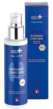 OMNIMEDICA Intensive Care Skin – Anti-Falten Gesichtscreme gegen Pigmentflecken & Altersflecken – mit OM24® und Hyaluronsäure – Anti-Aging Pflege für Damen & Herren – vegan & Swiss Made