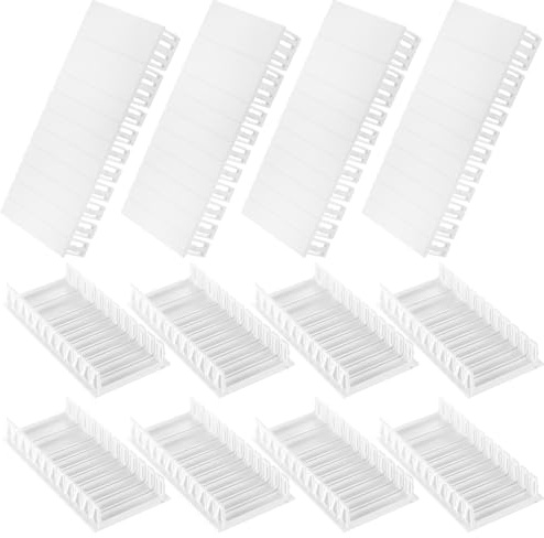 12 Stück Abdeckstreifen für Sicherungskasten, Abdeckstreifen für Verteilerkasten, Modulsteckplätze Blindabdeckung für Stromkasten, für Verteiler Kompatibel mit F-Tronic, Hager, Hensel etc.