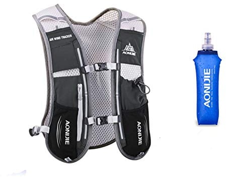 Win.Deeper 5L Ultraleicht Trinkrucksack Trail Rucksack Trinkweste, Hydration Pack Fahrradrucksack für Laufen, Camping, Wandern, Marathoner