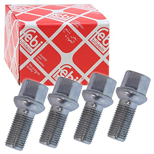 4x FEBI BILSTEIN RADSCHRAUBEN M14x1,5x27 mm VERZINKT SW17 RADBOLZEN RADSCHRAUBE, Legierter Stahl