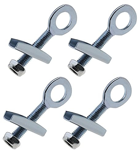 Be In Your Mind Fahrrad Kettenspanner Stahl Geschlossener mit Schrauben Mutter für Motorrad Fahrräder ATV Quad Elektromobil 12mm 4 Stück