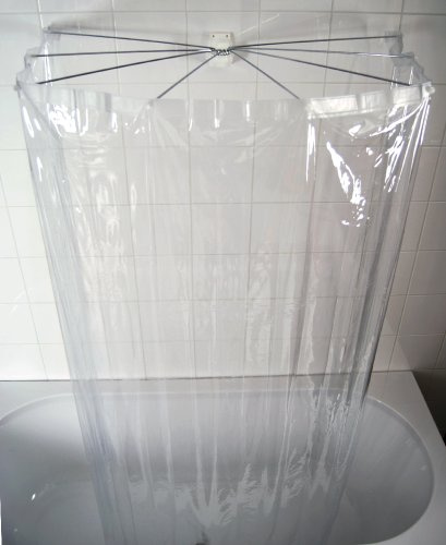 RIDDER 58200-350 Duschfaltkabine Ombrella Brillant, ca. 210x170 cm, transparent