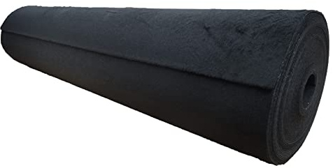 Meterware Autoteppich (Auskleide-Teppich für Fahrzeugboden, Kofferraum, etc) Hit schwarz, Zuschnitt (2m breit / 1m lang)