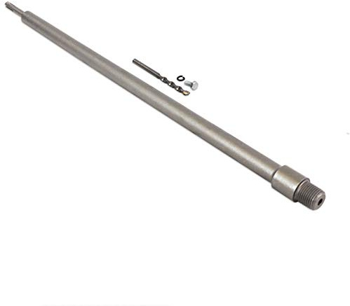 S&R Bohrer-Verlängerung für Hohl-Bohrkronen, 600mm Länge, SDS-Plus-Schaft, M22-Gewinde, Zentrierbohrer, robuste Verlängerungsstange, Inbusschraube, ideal für Beton, Mauerwerk und Naturstein