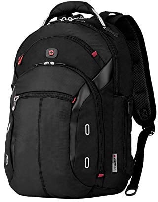 WENGER Gigabyte Laptop-Rucksack mit Tabletfach, Notebook bis 16 Zoll, Tablet bis 10 Zoll, Organizer, 17 l, Damen Herren, Business Uni Schule Reisen, Schwarz, 600627