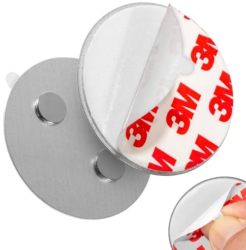 ECENCE Rauchmelder Magnethalter 10 Stück Selbstklebende Magnethalterung für Rauchmelder Ø 50mm schnelle & sichere Montage ohne Bohren und Schrauben für alle Feuermelder und Rauchwarnmelder