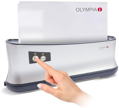 OLYMPIA TB 1280 Thermobindegerät A4 | Bindemaschine für bis zu 200 Blatt, 70g/m² | Thermobinder mit LED-Anzeige, Kühlablage & Sicherheitsabschaltung | Bindegerät für Büro, Schule & Homeoffice