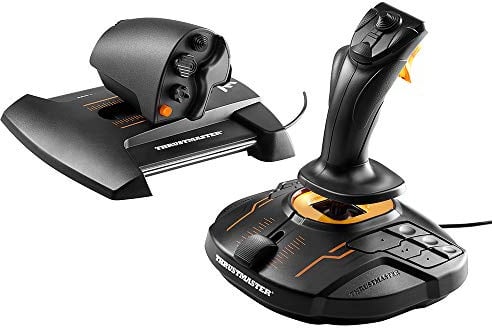 Thrustmaster T.16000M FCS HOTAS – Flight Stick & TWCS Schubregler mit H.E.A.R.T Magnet-Technologie – S.M.A.R.T Schienensystem – Ideal für MSFS & Elite Dangerous – PC