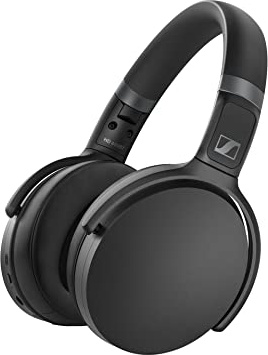 Sennheiser HD 450BT Kabellose Kopfhörer mit aktiver Geräuschunterdrückung, Sprachsteuerung und langer Batterielebensdauer, schwarz