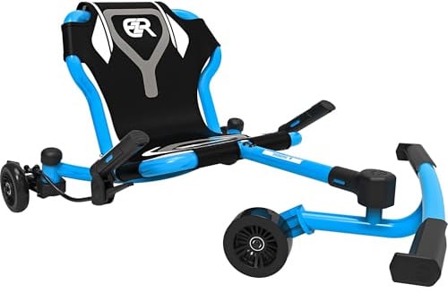 EzyRoller Drifter X Trike Fun Fahrzeug Funfahrzeug Dreirad Kinderfahrzeug Scooter Tretfahrzeug | 4-14+ Jahre (blau)