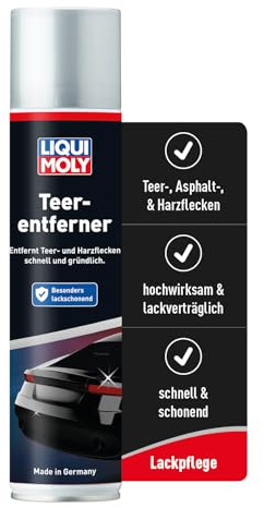 Liqui Moly Teerentferner, Art.-Nr. 1600 I 400 ml Harzentferner Autolack I Hochwirksam & lackschonend I Für Teer-, Asphalt-, Harz- & Farbflecken I Baumharzentferner für Auto, Motorrad, Werkzeug etc.