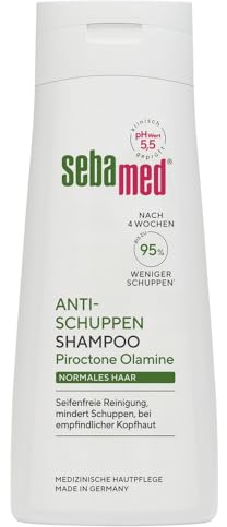 Sebamed Anti-Schuppen Shampoo 200 ml, bis zu 95% weniger Schuppen nach nur 4 Wochen, für normales Haar, zur täglichen Haarwäsche geeignet, Schuppen Shampoo für Männer und Frauen