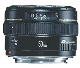 Canon EF 50mm f/1.4 USM - Normalobjektiv, Festoptik mit mehreren Linsen, für Canon EOS Series SLR Kameras