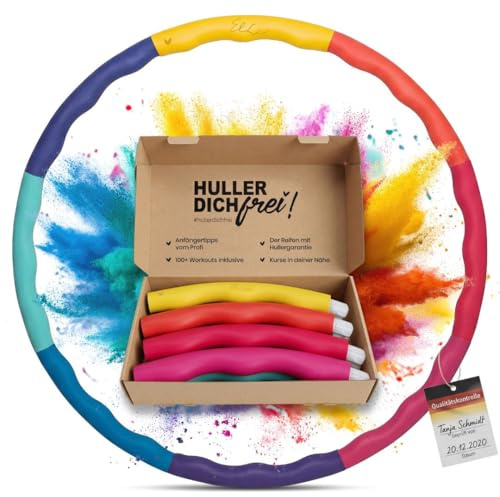 Elli Hoop® M - DAS ORIGINAL - Hula Hoop Reifen, Gymnastikreifen zum Abnehmen, Fitness für Erwachsene. Anfänger & Fortgeschrittene geeignet [104cm, 1,3kg]
