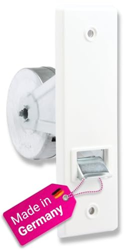 ROLLLRA | Gurtwickler Unterputzgurtwickler Wickler Gurtaufroller inkl. Abdeckplatte | Lochabstand 160mm bis 5m Gurt (für 20-24mm Gurtband) - Unterputz Einlassgurtwickler