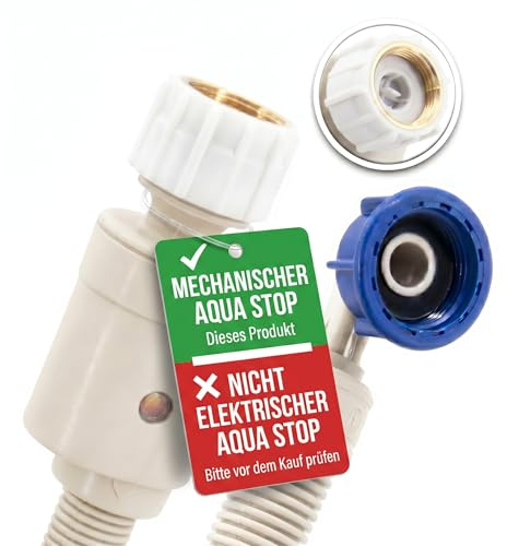 Aquastop Schlauch/Aquastop/Sicherheitszulaufschlauch für Waschmaschine und Geschirrspüler, 1,5m