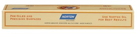 Norton 614636855653 IB8 Ölstein, 2,5 x 5,3 x 20,3 cm, fein und grob, Indien, Rot