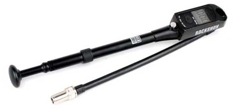 Rockshox Pumpe Pumpe-2197080003 schwarz | Digitale Hochdruck-Gabel- und Stoßpumpe mit 300 PSI | Aluminium, Schrader-Ventil
