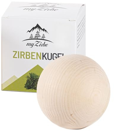 myZirbe Zirbenkugel 7cm aus Zirbenholz