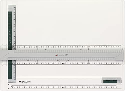 FABER-CASTELL 171273 - Zeichenplatte A3 TK-SYSTEM, mit Führungsnuten und Zirkelabgriffskala